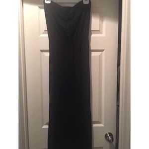 Black the top maxi dress